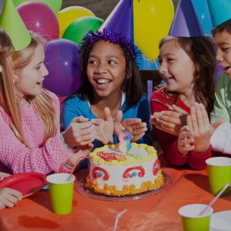 kids at birthday party